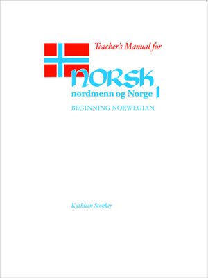 cover image of Teacher's Manual for Norsk, nordmenn og Norge 1